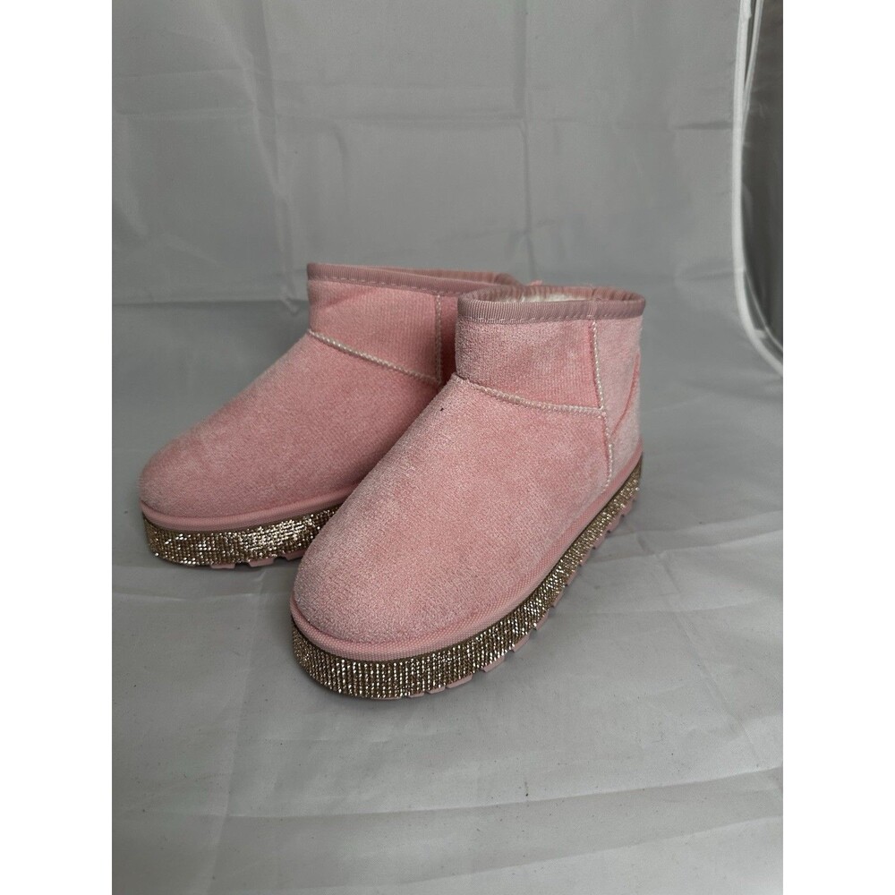 LINK Ankle Boots /Platform Heel Ankle Boots Kids  Coral Pink Color  Size 4